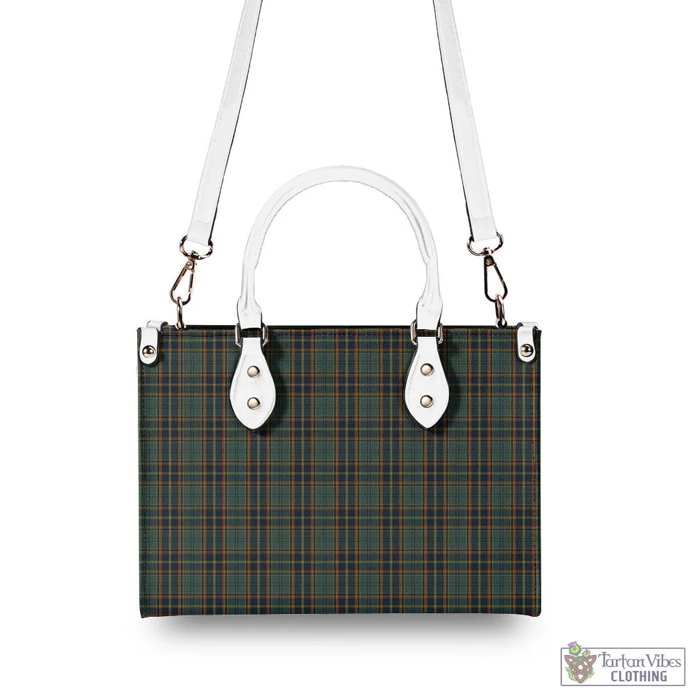 Antrim County Ireland Tartan Luxury Leather Handbags