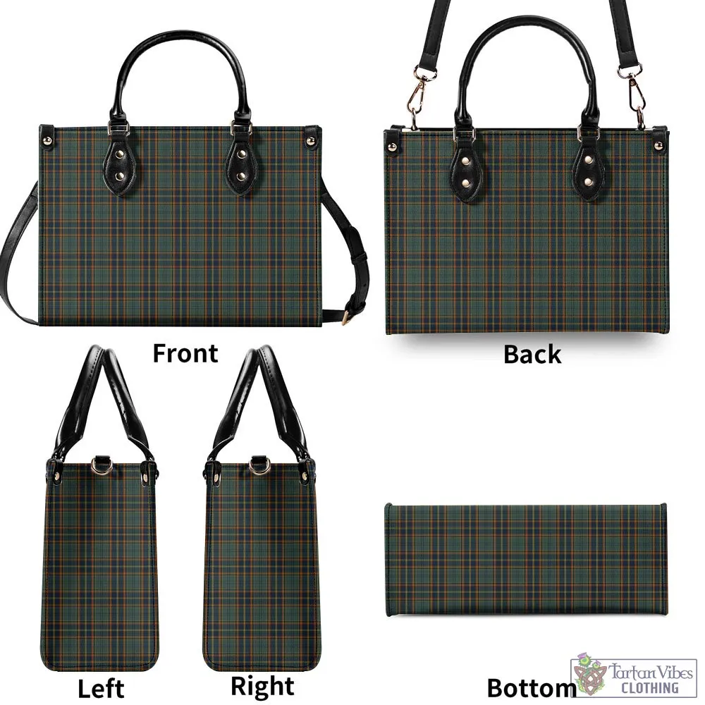 Antrim County Ireland Tartan Luxury Leather Handbags