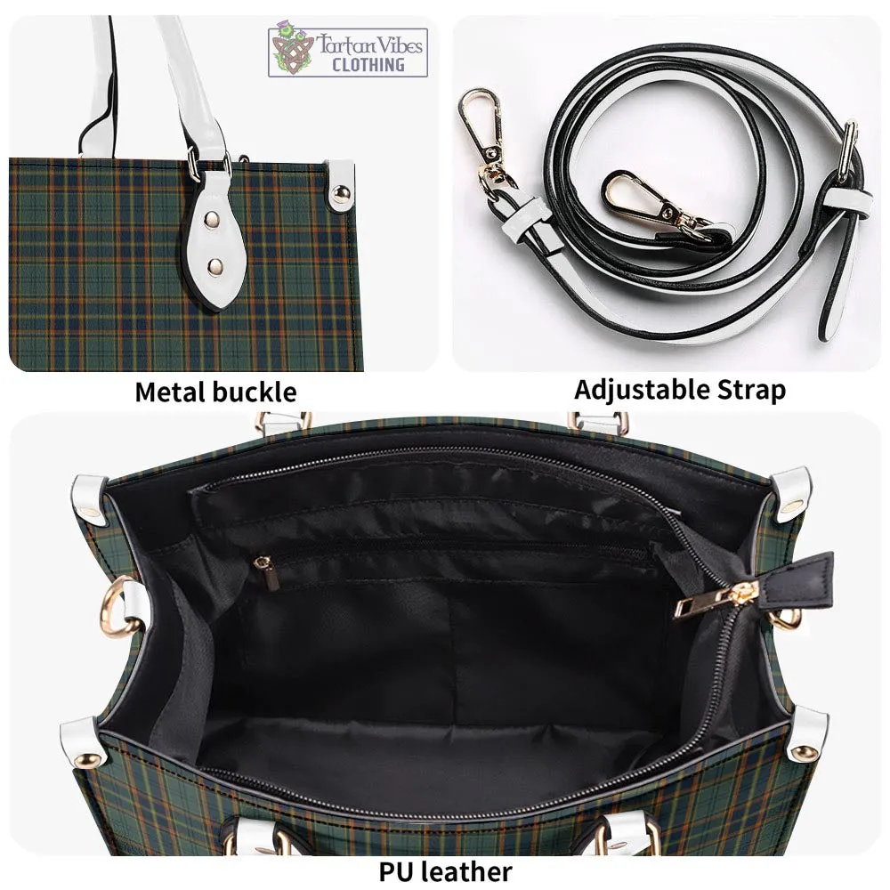 Antrim County Ireland Tartan Luxury Leather Handbags
