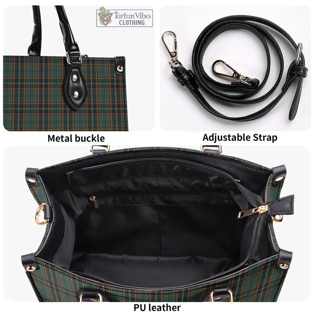 Antrim County Ireland Tartan Luxury Leather Handbags