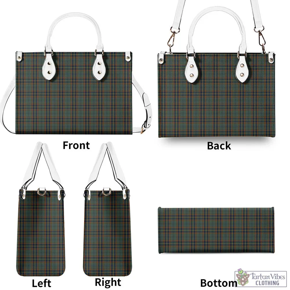 Antrim County Ireland Tartan Luxury Leather Handbags