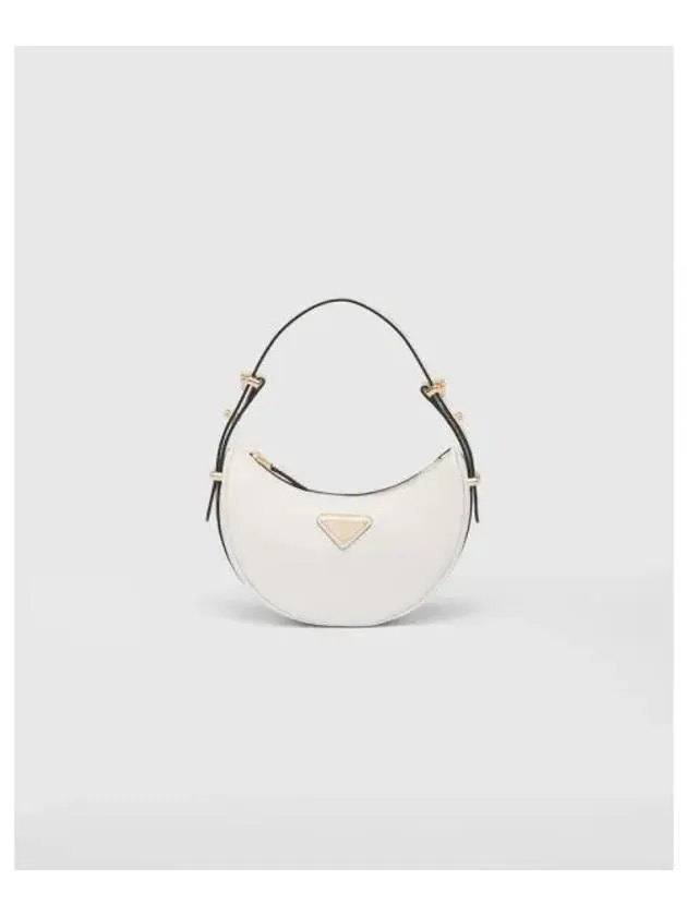 Arqué Leather Mini Shoulder Bag White