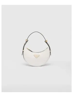 Arqué Leather Mini Shoulder Bag White