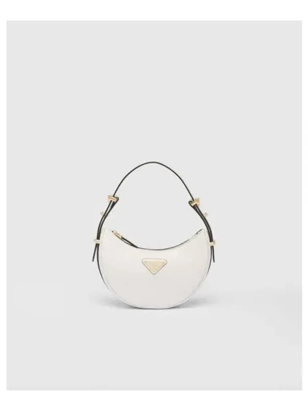 Arqué Leather Mini Shoulder Bag White