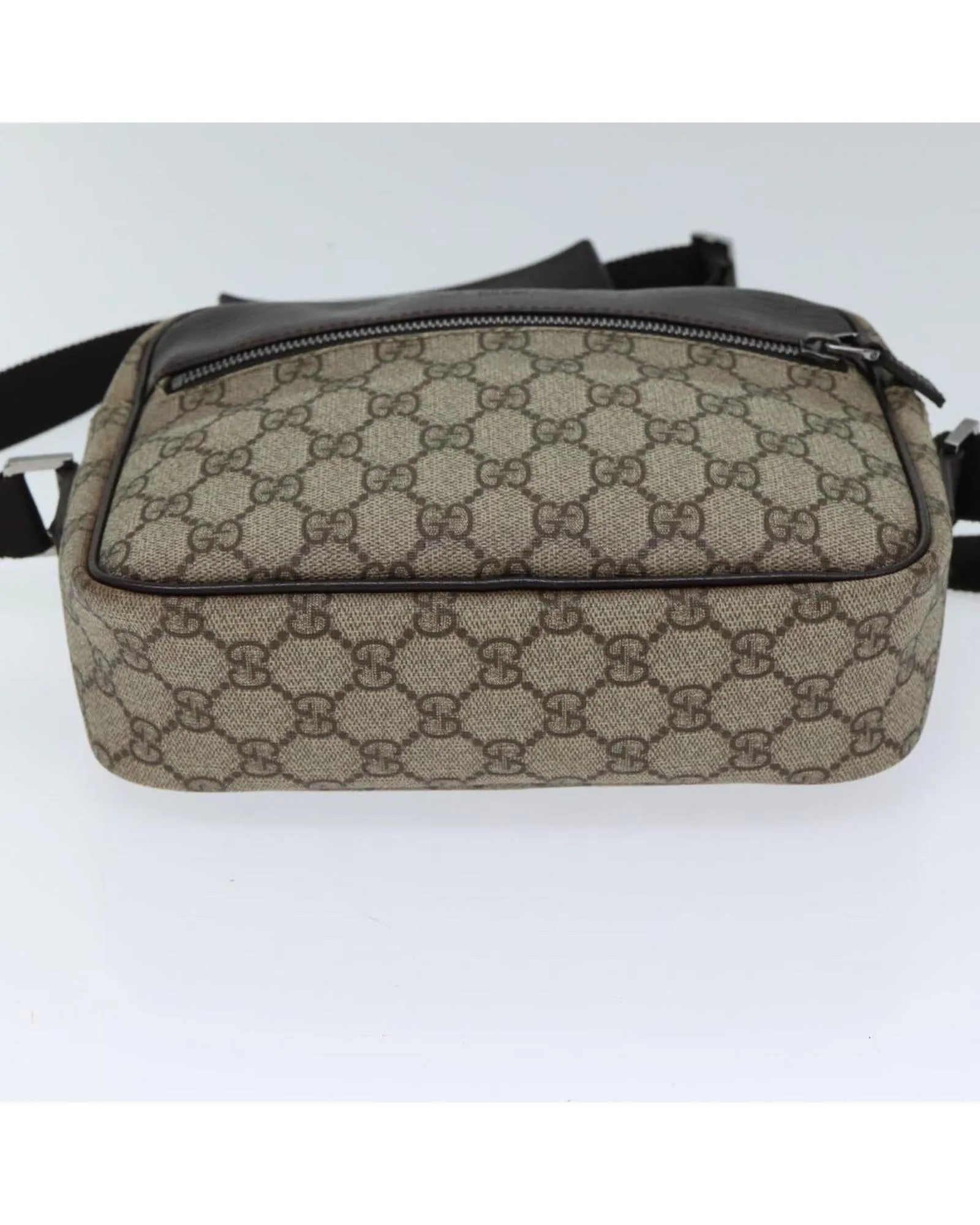 Beige Canvas GG Shoulder Bag with Dust Bag - Italy Made
