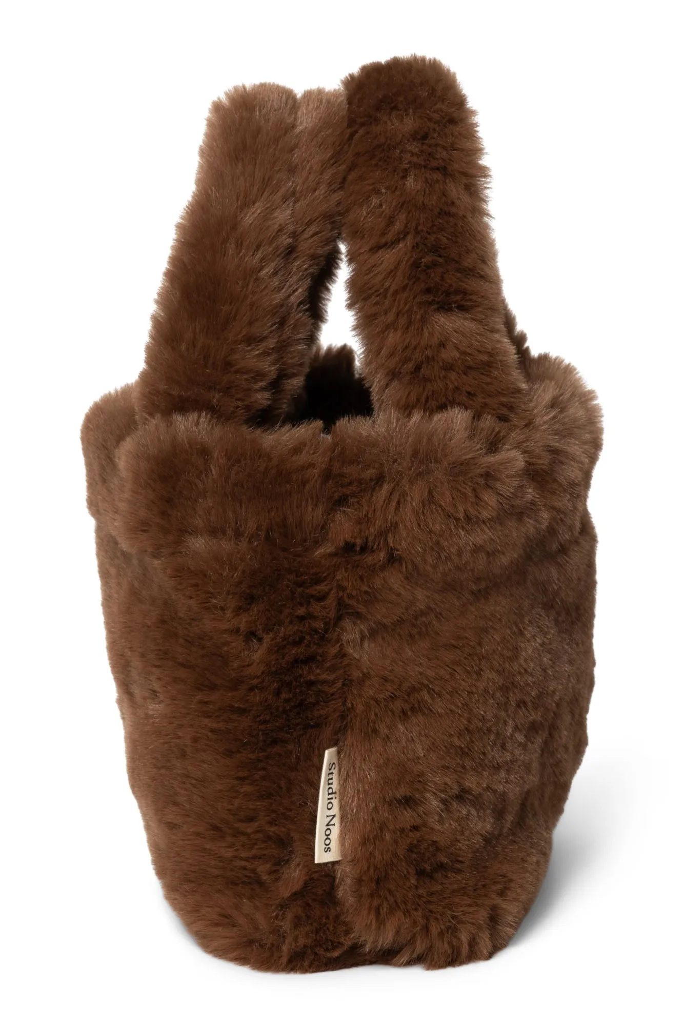 Brown Faux Fur Mini Handbag