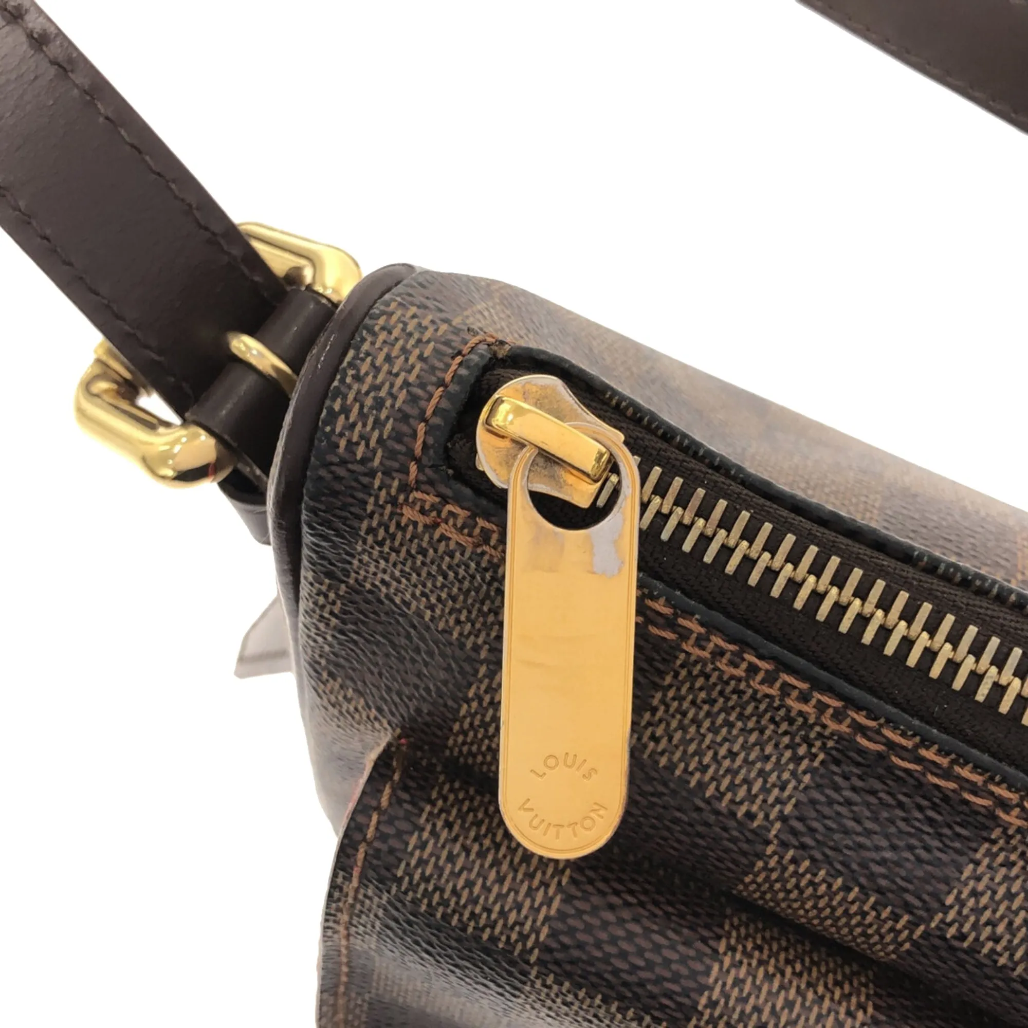 Brown Louis Vuitton Damier Ebene Ravello GM Shoulder Bag