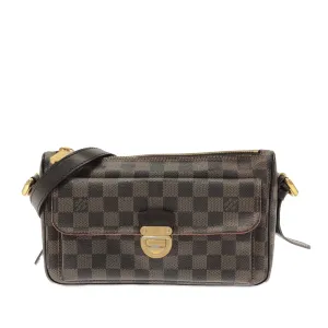 Brown Louis Vuitton Damier Ebene Ravello GM Shoulder Bag