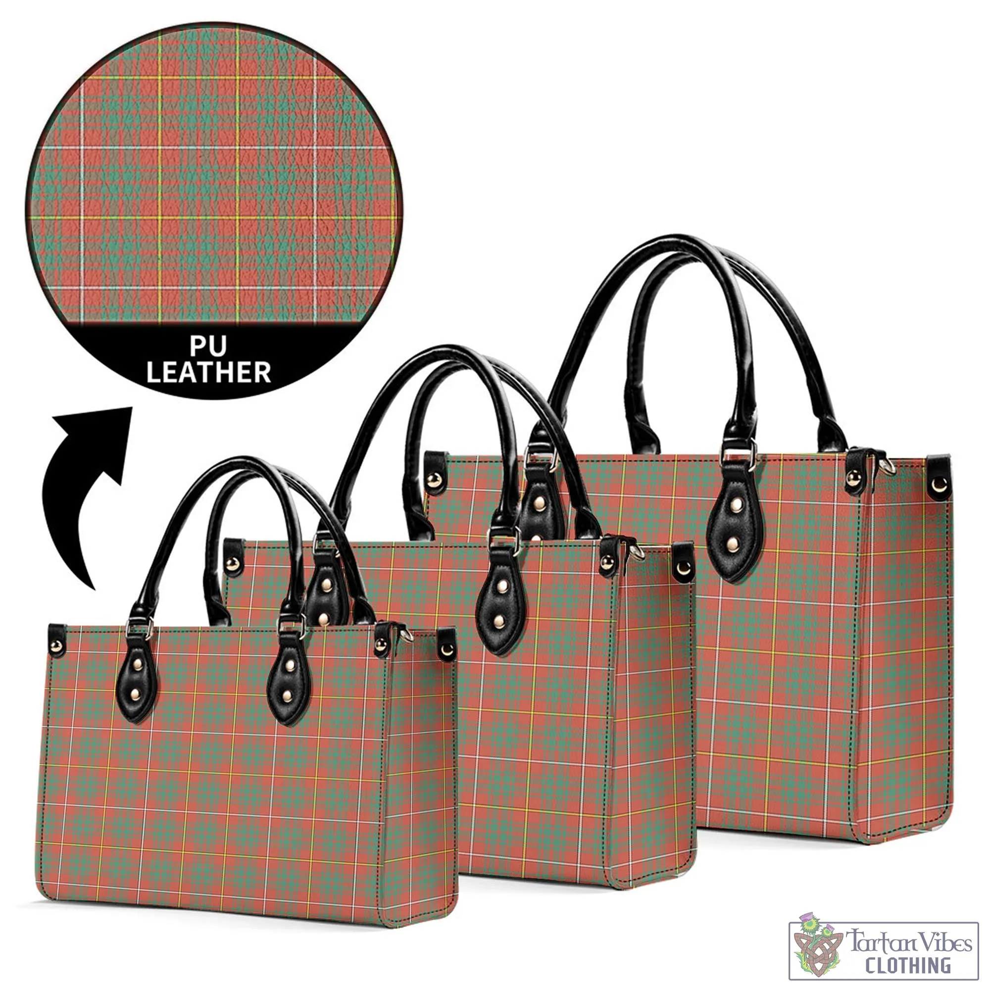 Bruce Ancient Tartan Luxury Leather Handbags