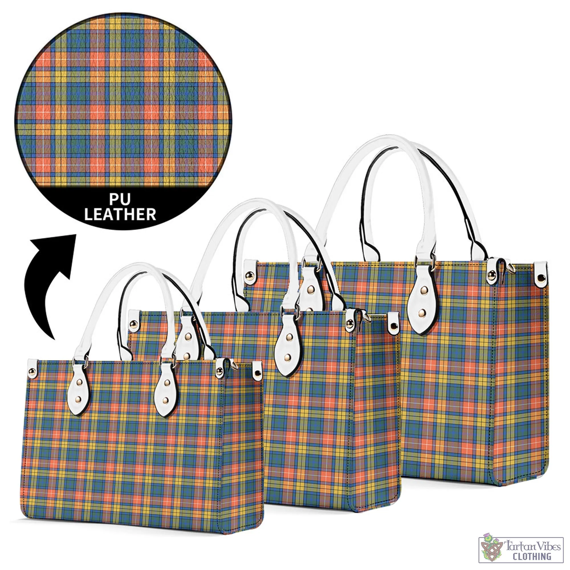 Buchanan Ancient Tartan Luxury Leather Handbags