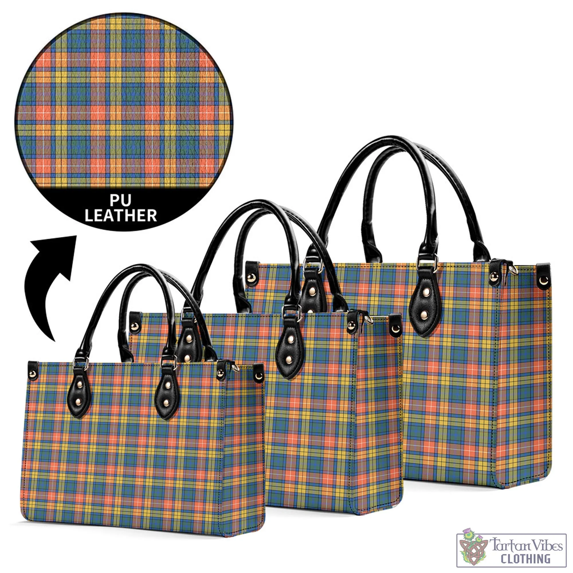 Buchanan Ancient Tartan Luxury Leather Handbags