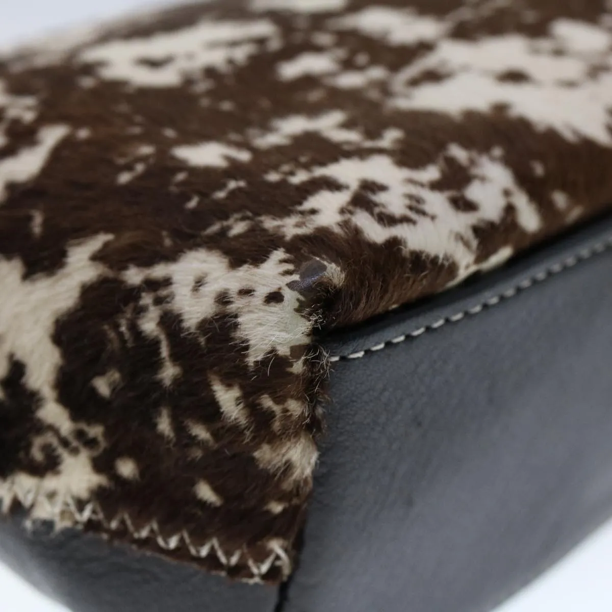 BURBERRY Blue Label Shoulder Bag Harako leather Brown Auth ti1215