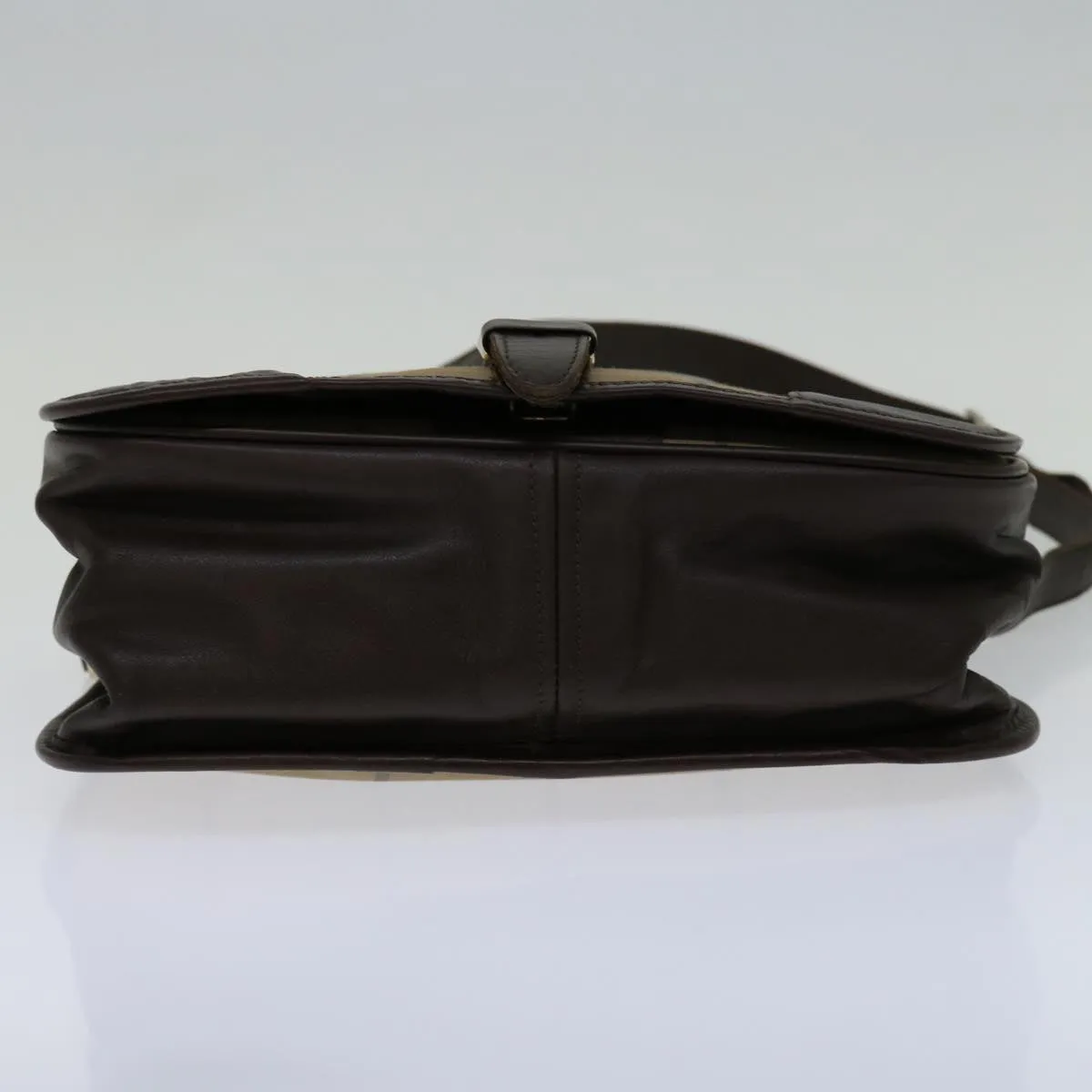 BURBERRYSs Nova Check Shoulder Bag Canvas Beige Auth 69685