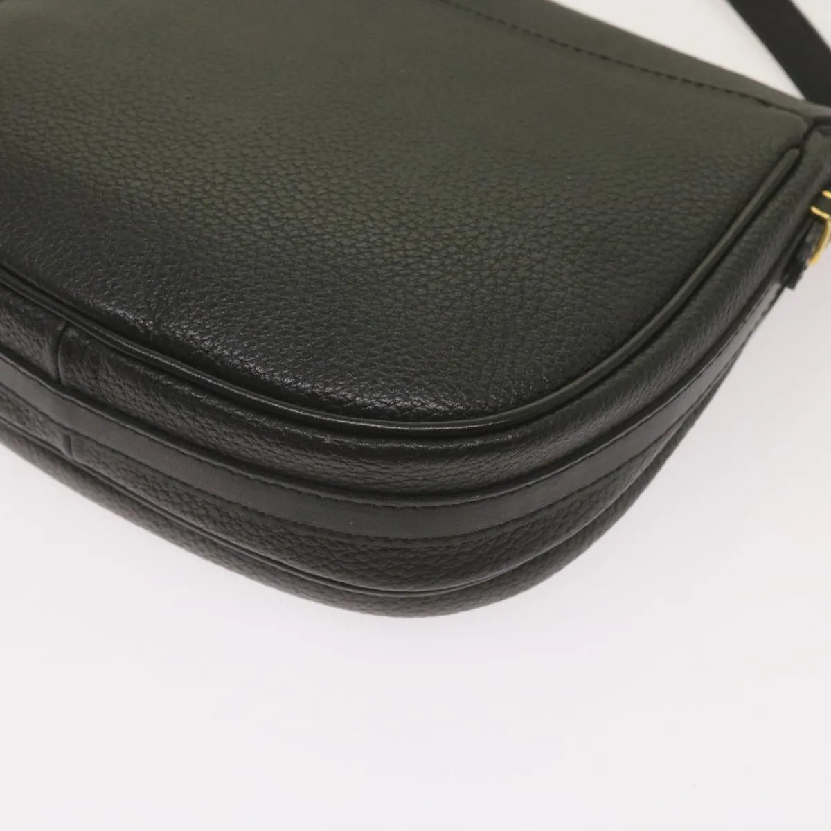 BURBERRYSs Shoulder Bag Leather Black Auth ep3585