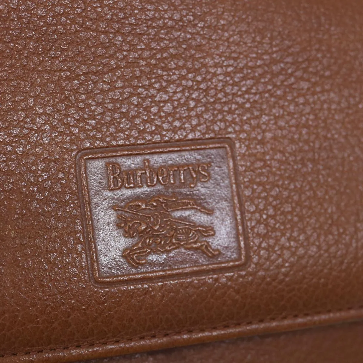 BURBERRYSs Shoulder Bag Leather Brown Auth bs11137