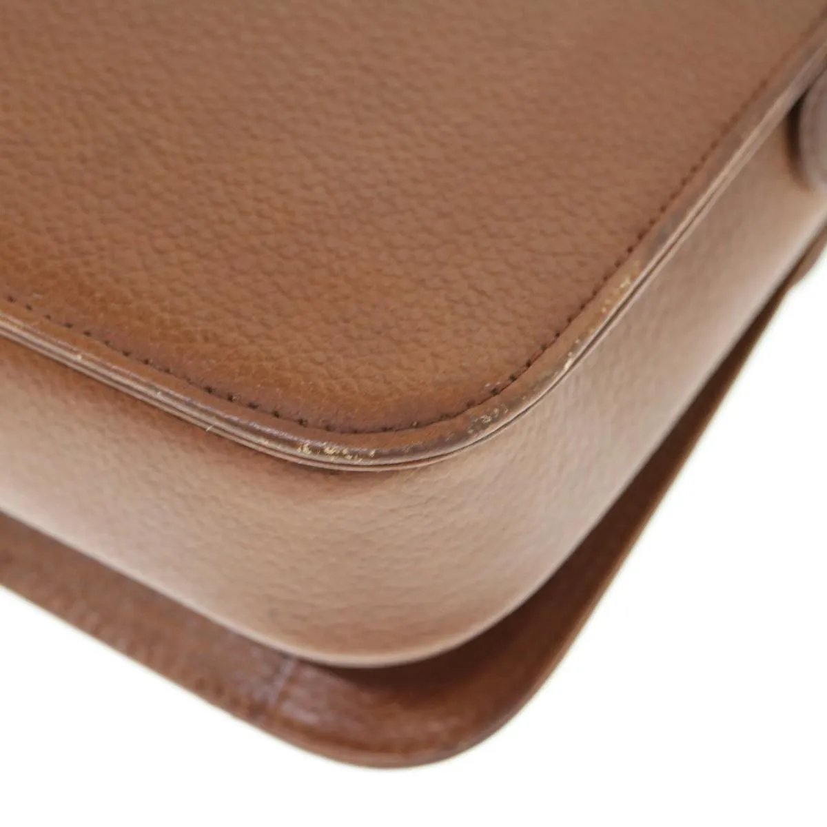 BURBERRYSs Shoulder Bag Leather Brown Auth bs11137