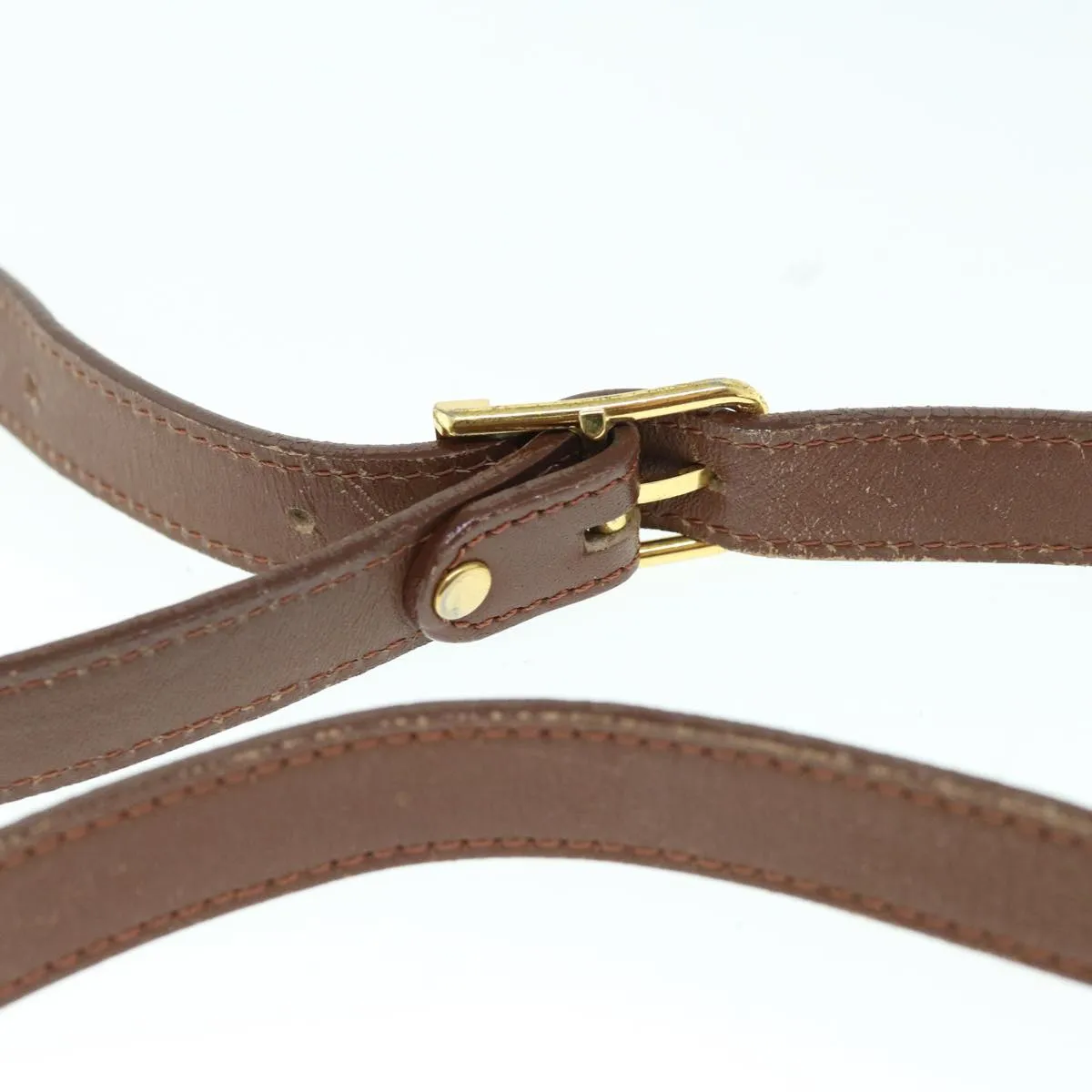 BURBERRYSs Shoulder Bag Leather Brown Auth bs11137