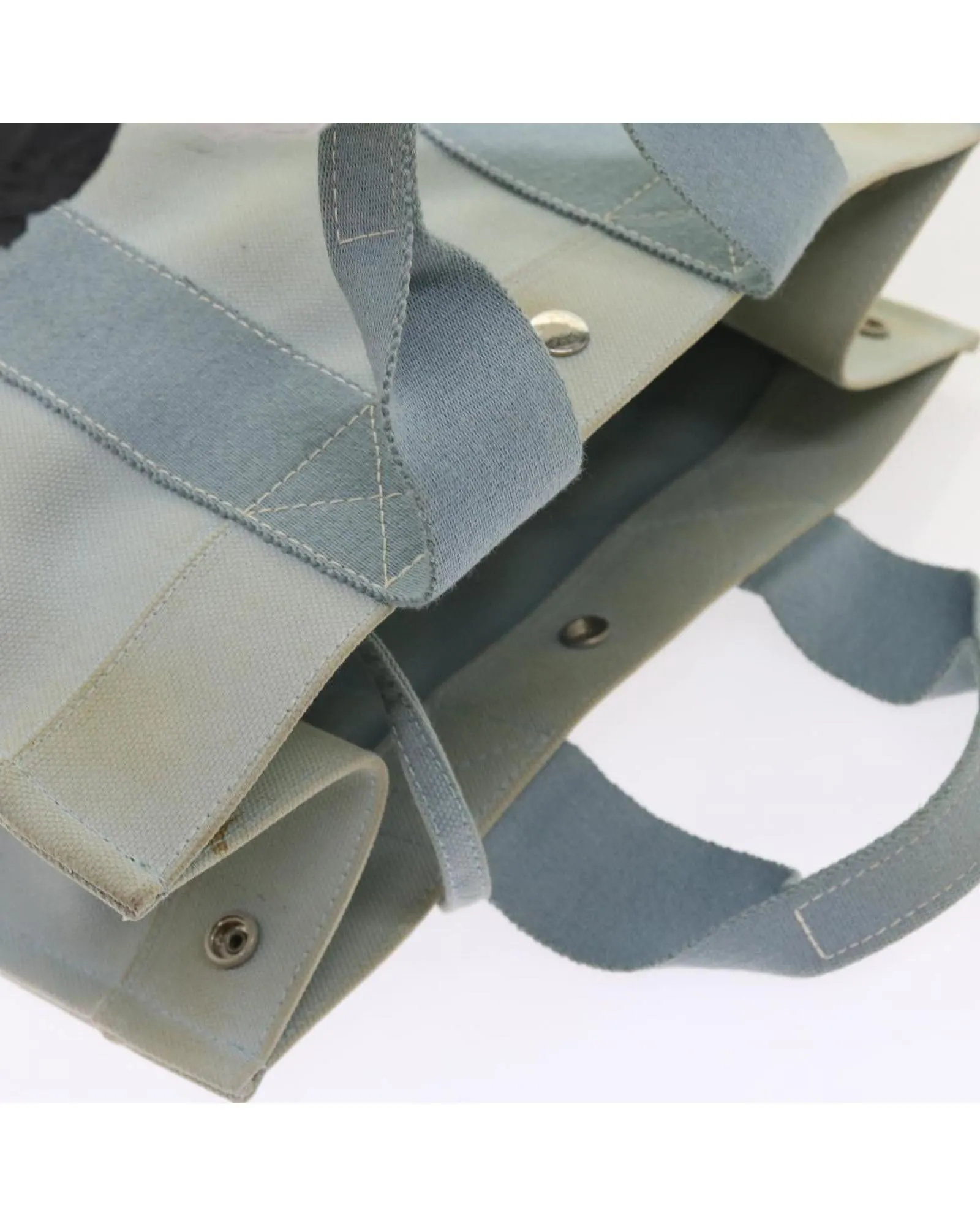 Canvas Tote Bag with Pouch - Light Blue