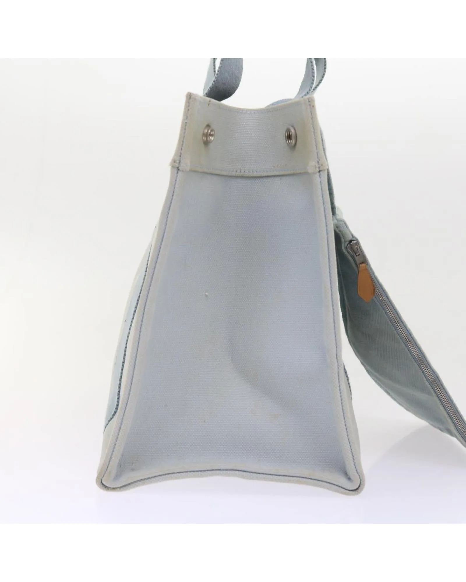 Canvas Tote Bag with Pouch - Light Blue