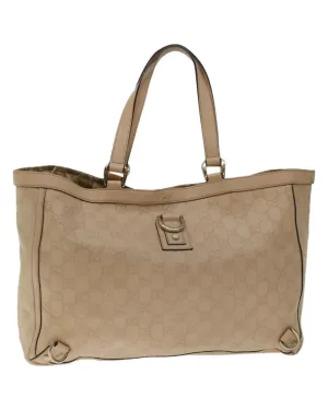 Canvas Tote Bag with Signature Gucci Pattern