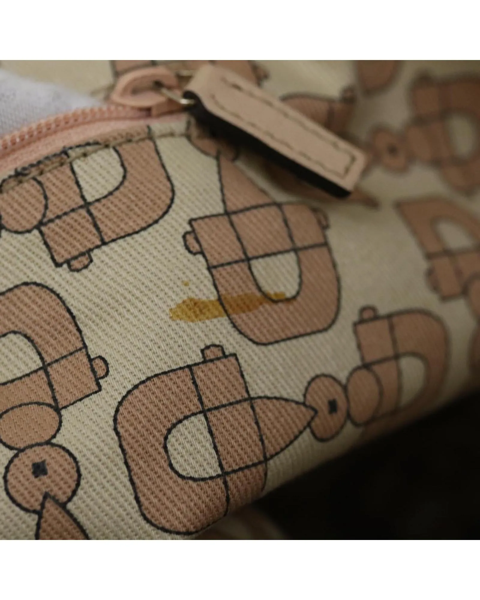 Canvas Tote Bag with Signature Gucci Pattern