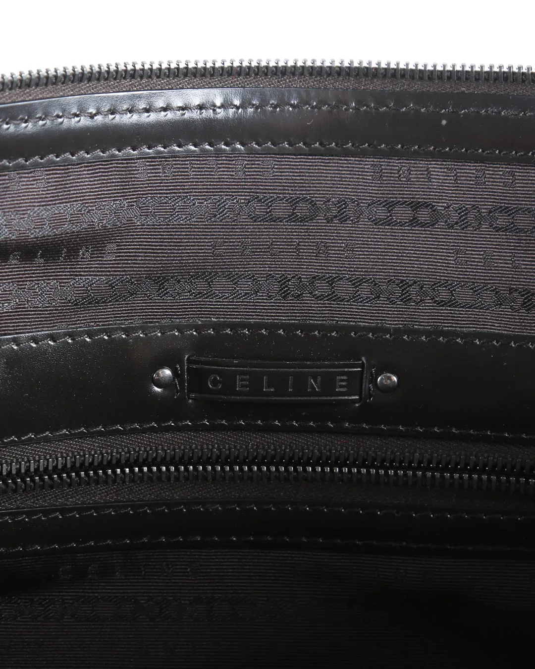 Celine Brown/Majenta Leather & Pony Hair Shoulder Bag