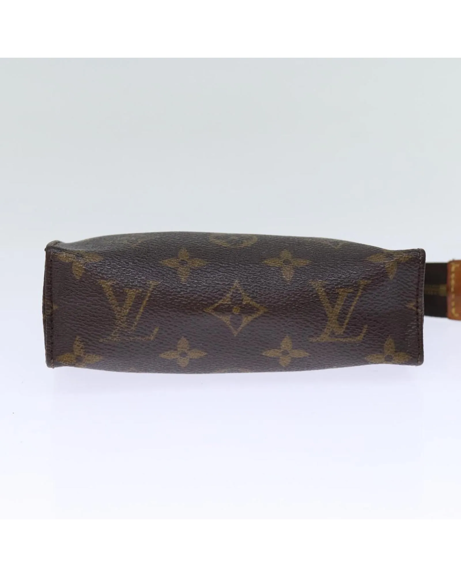 Compact Monogram Canvas Pouch with Metal Fittings