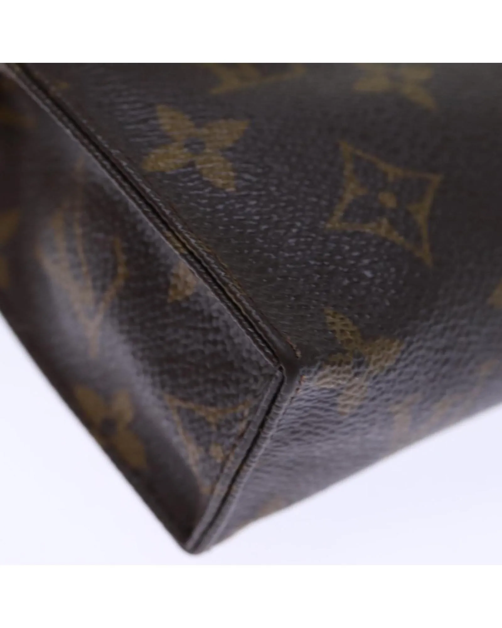 Compact Monogram Canvas Pouch with Metal Fittings