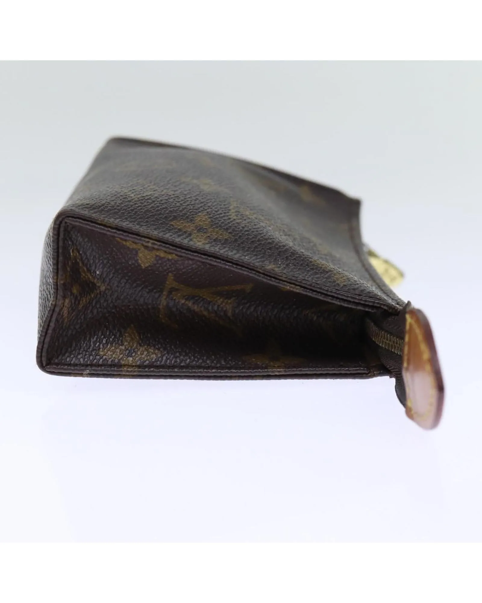 Compact Monogram Canvas Pouch with Metal Fittings
