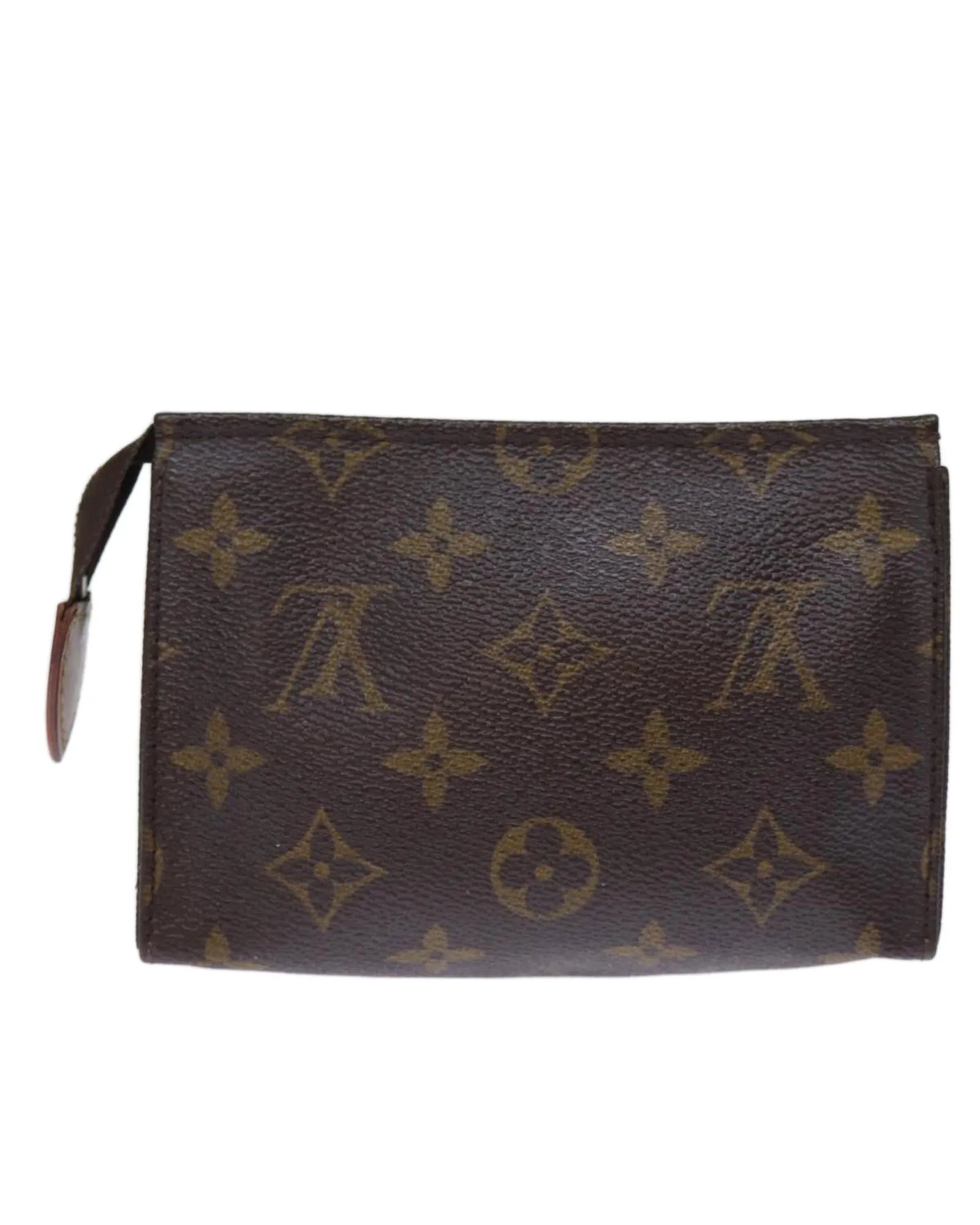 Compact Monogram Canvas Pouch with Metal Fittings
