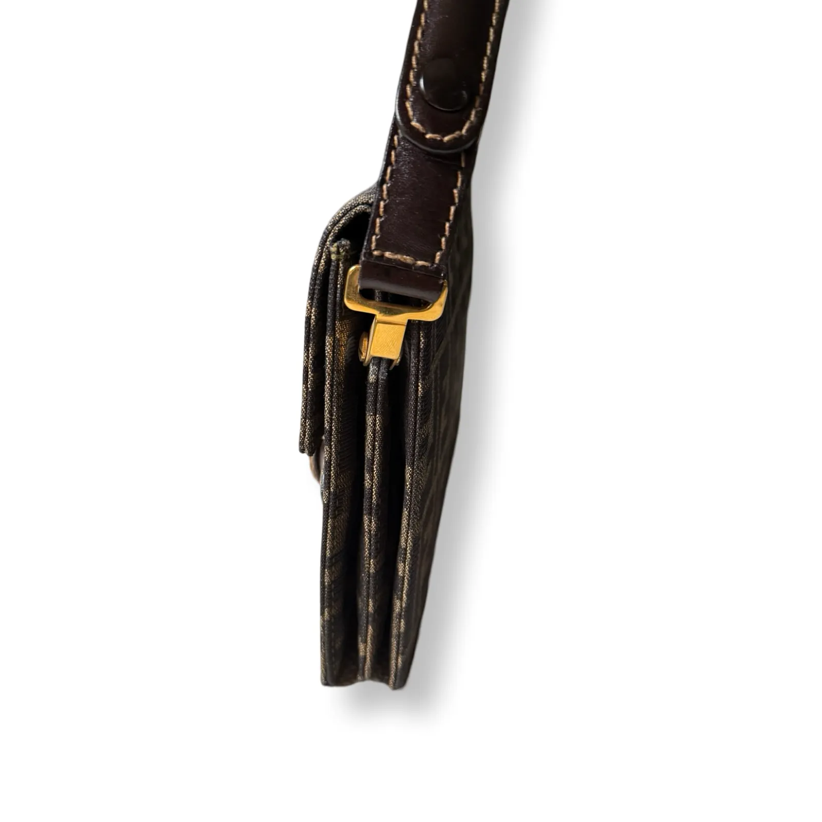 Fendi Zucca Strap Shoulder Bag