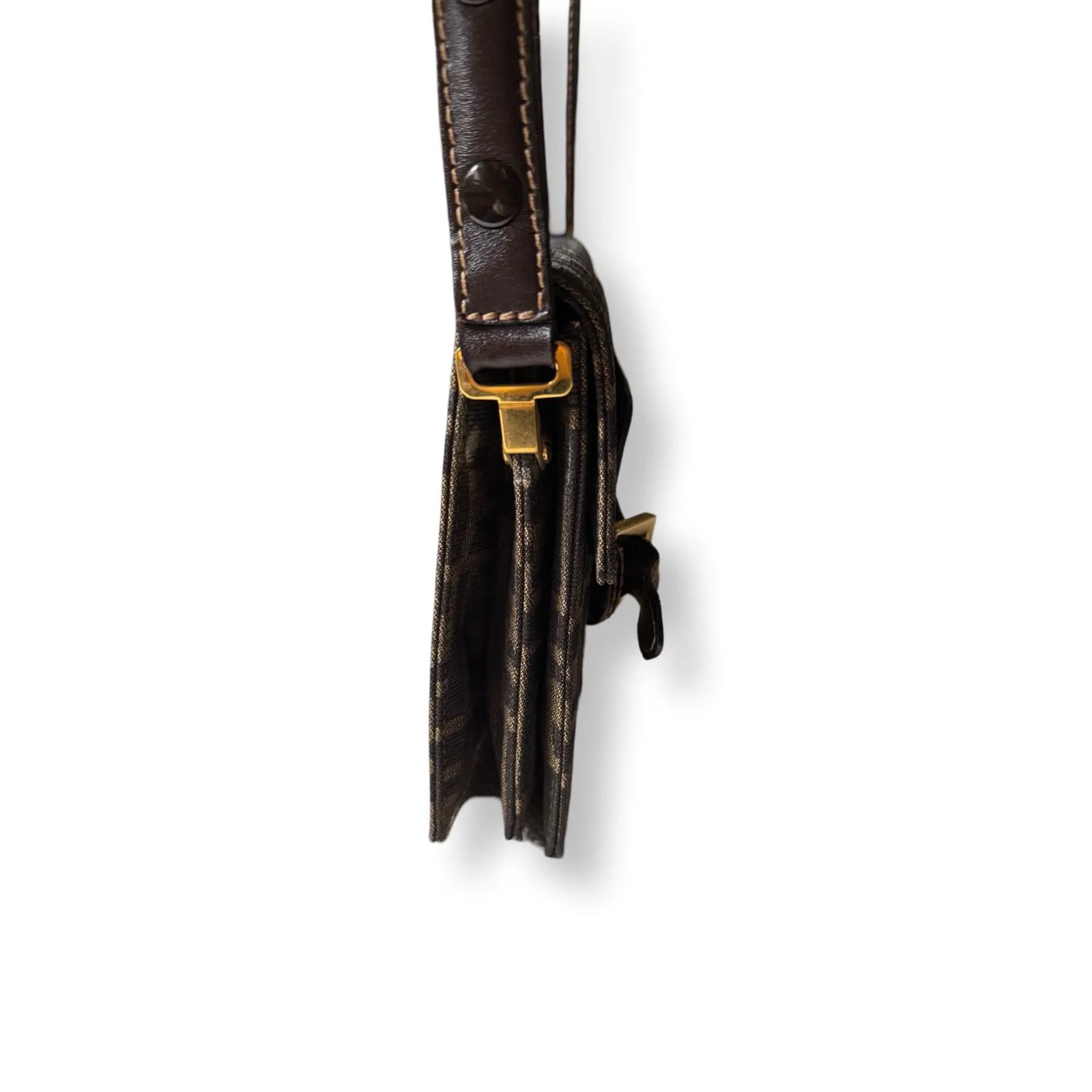 Fendi Zucca Strap Shoulder Bag