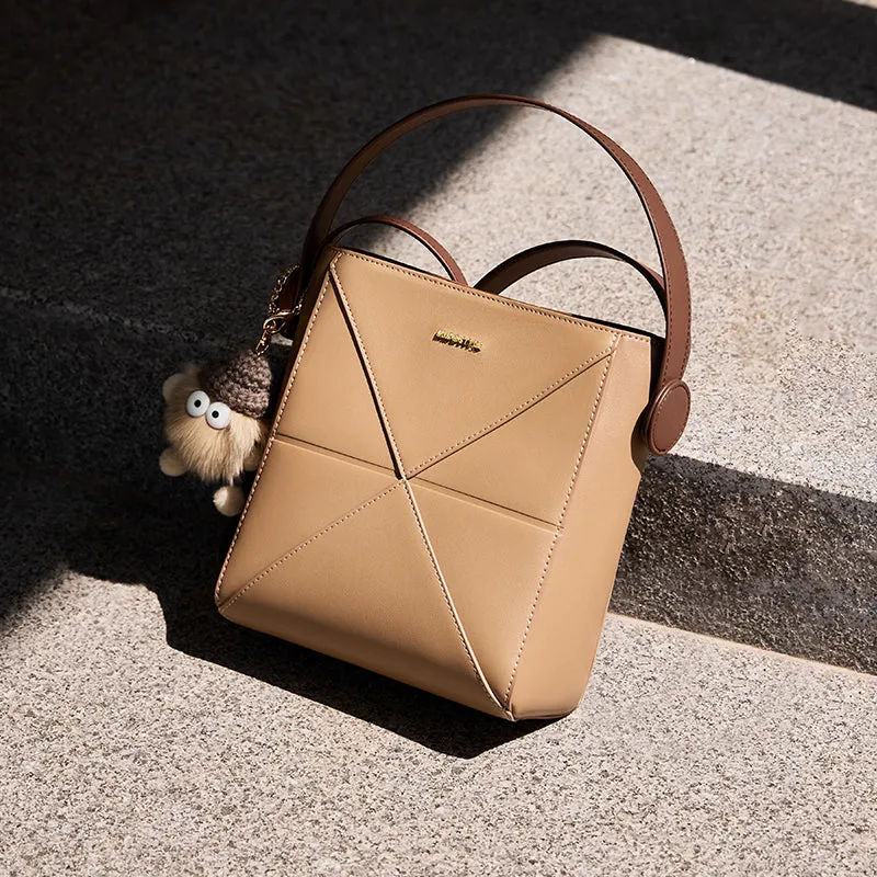 Fur-Charm Casual Crossbody Bucket Bag