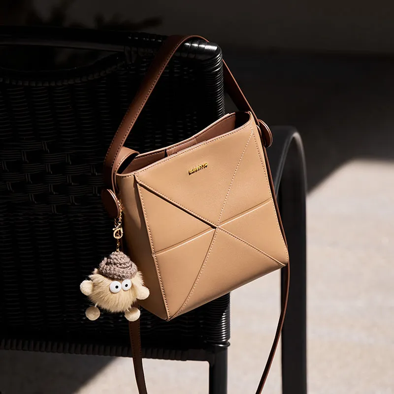 Fur-Charm Casual Crossbody Bucket Bag