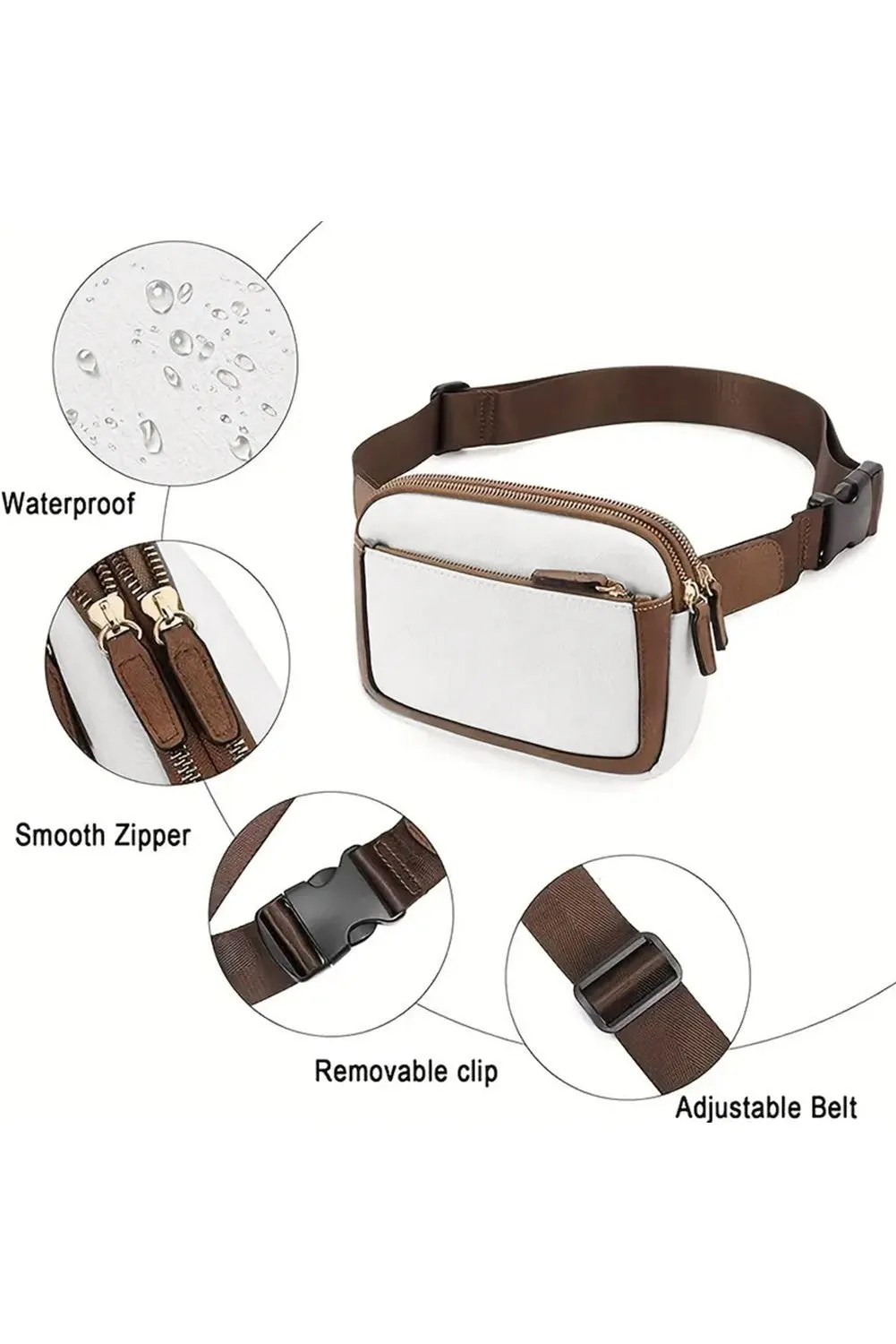 Get Ready Crossbody Purse White