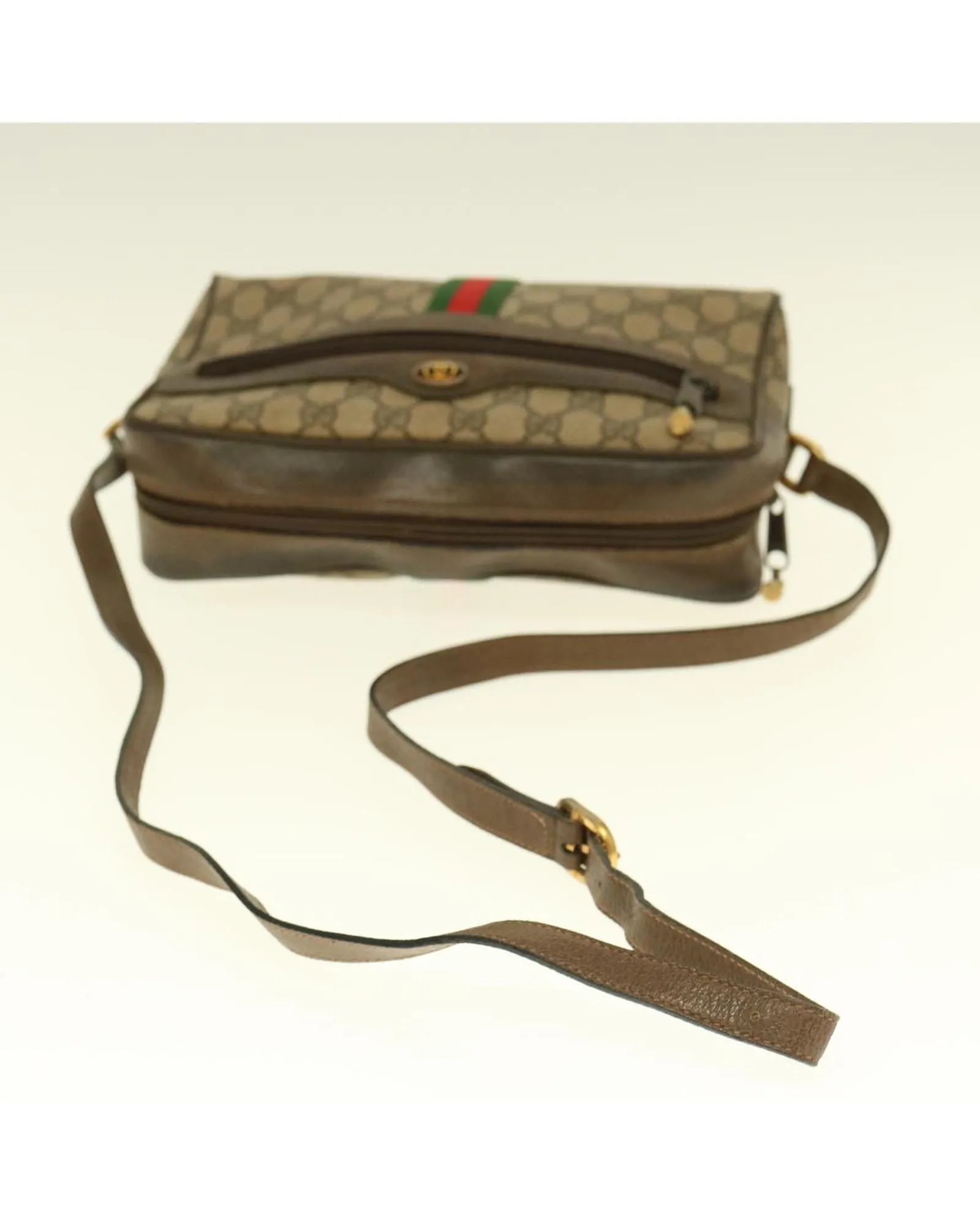 GG Supreme Webshire Line Shoulder Bag Canvas