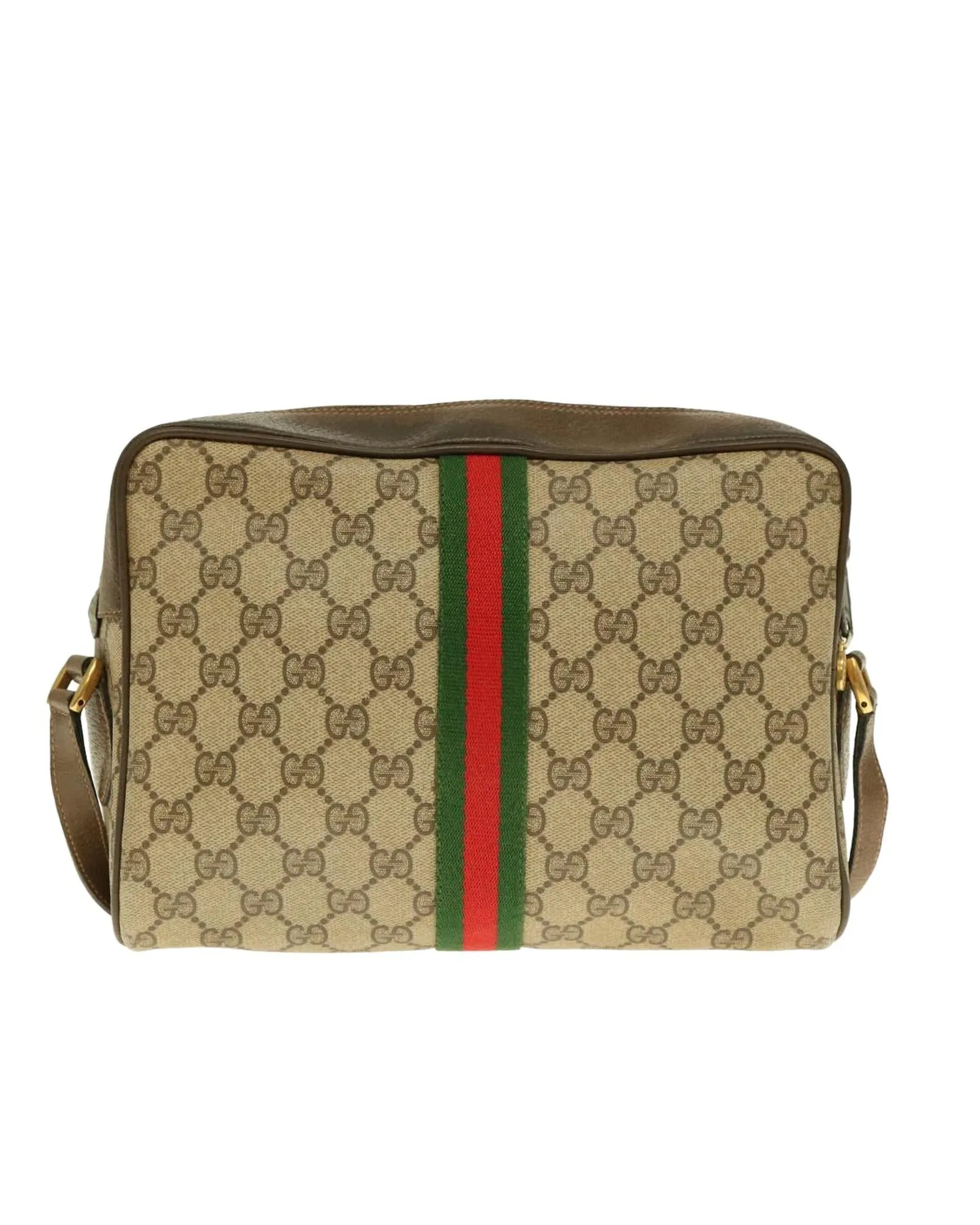 GG Supreme Webshire Line Shoulder Bag Canvas
