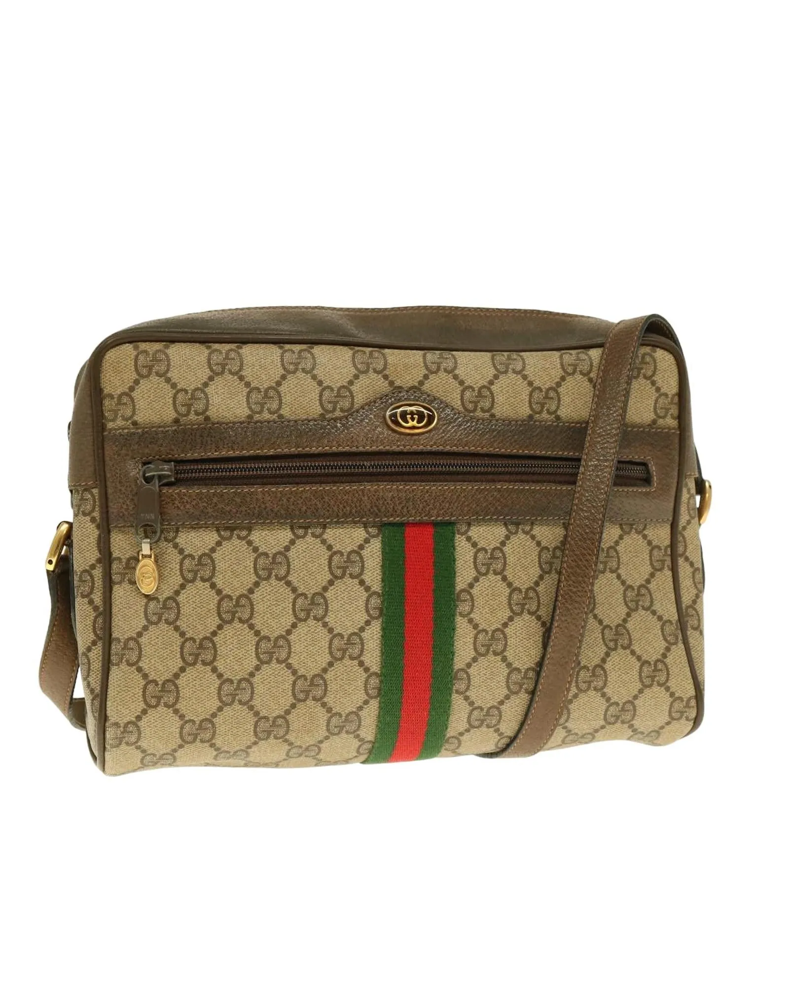 GG Supreme Webshire Line Shoulder Bag Canvas