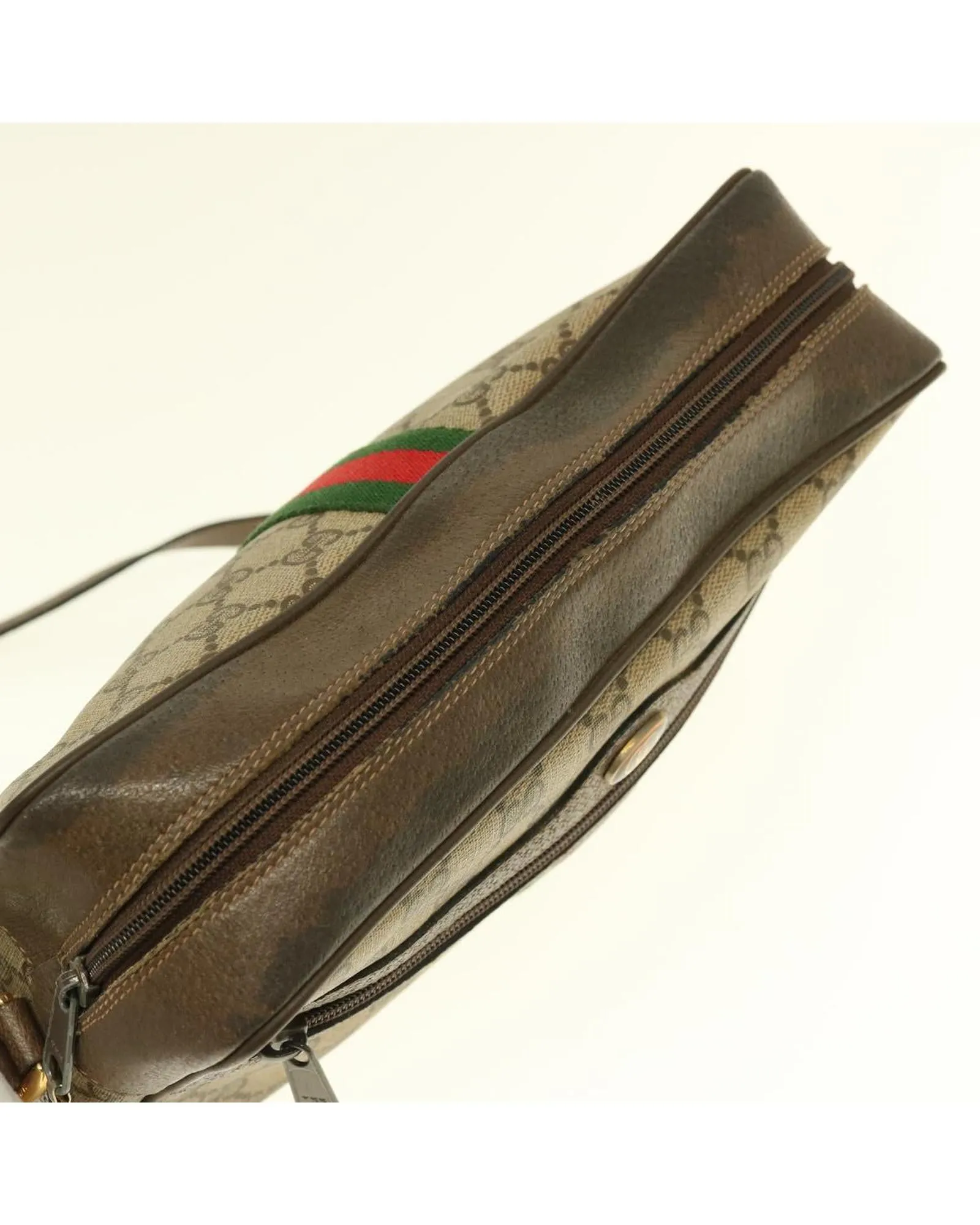 GG Supreme Webshire Line Shoulder Bag Canvas