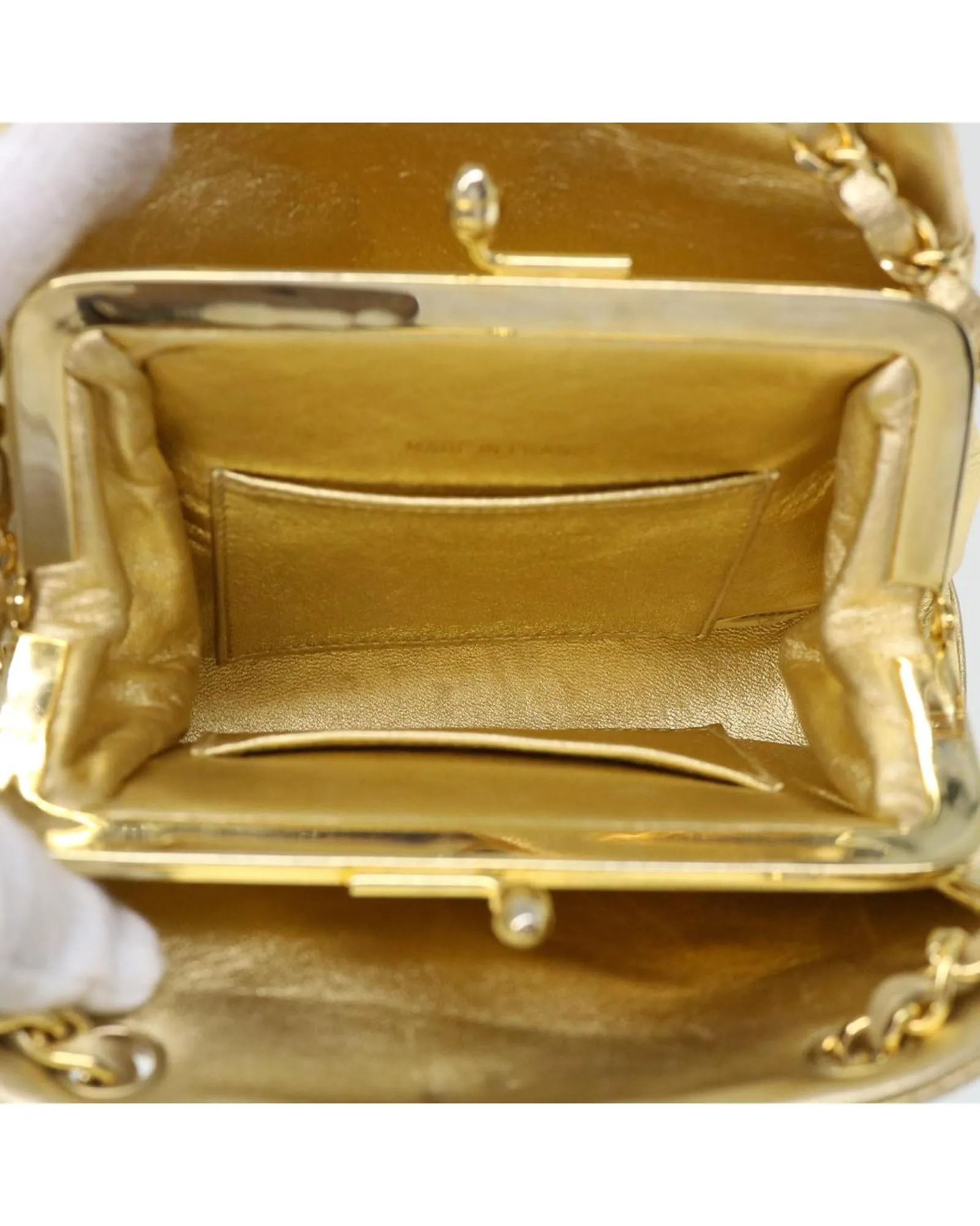 Gold Chain Matelasse Shoulder Bag - Authentic