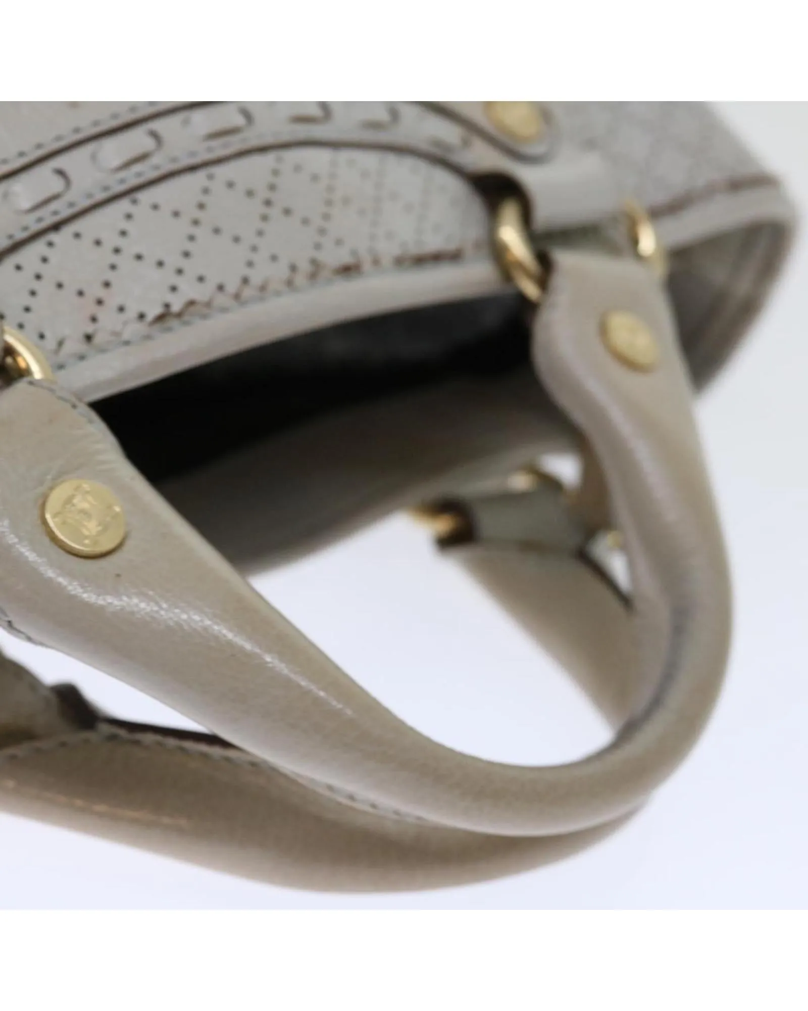 Gray Leather Hand Bag by Celine - Authentic