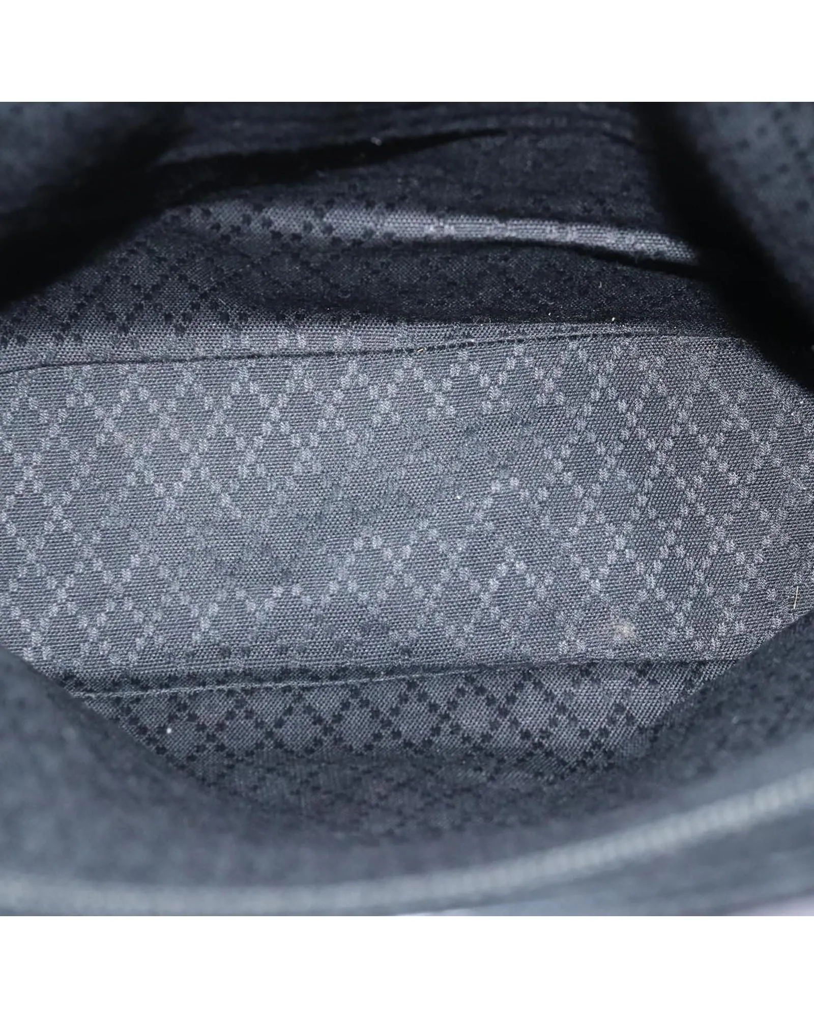 Gucci Bamboo Top Handle Bag Black Canvas