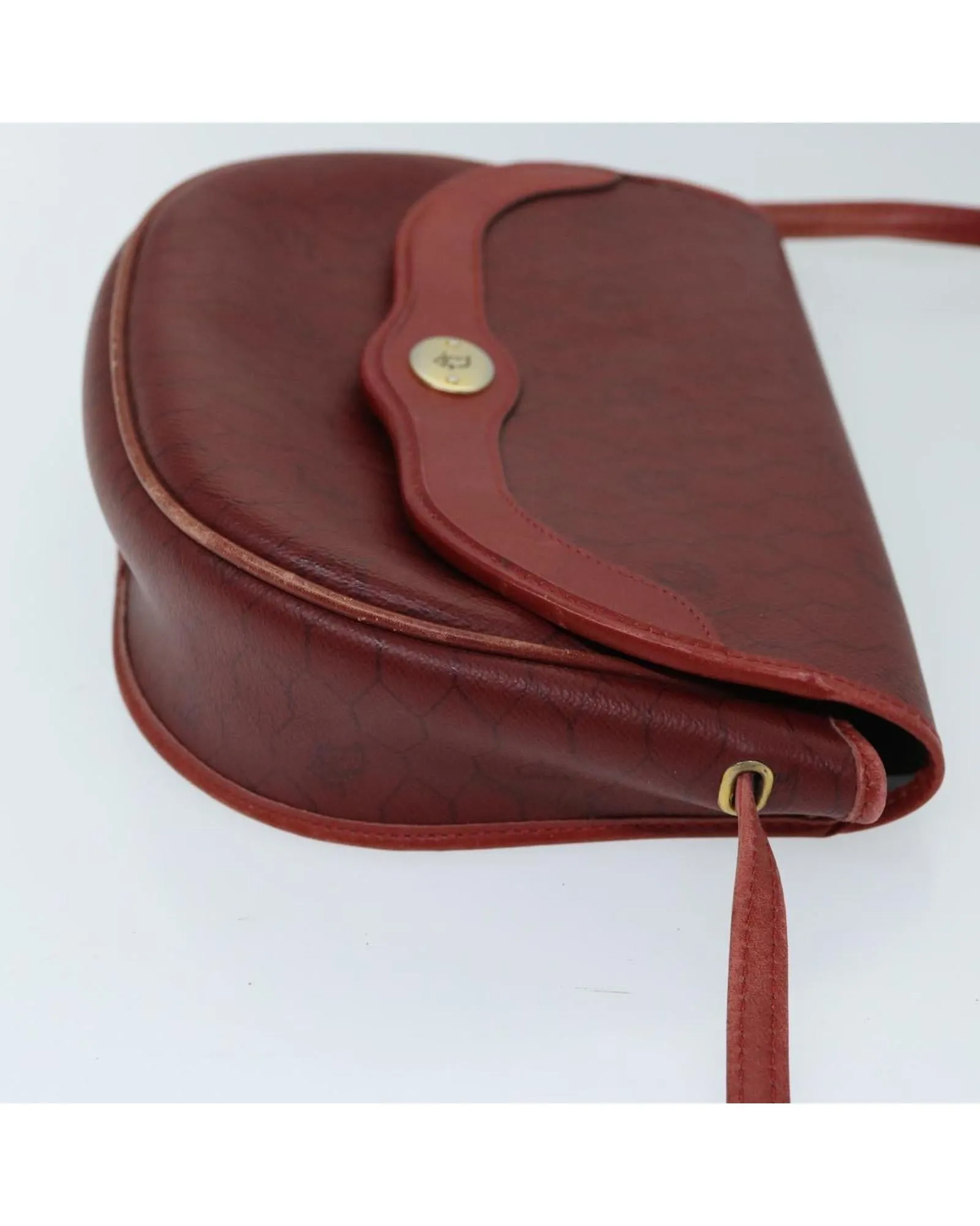 Honeycomb Canvas Red Shoulder Bag by Christian Dior