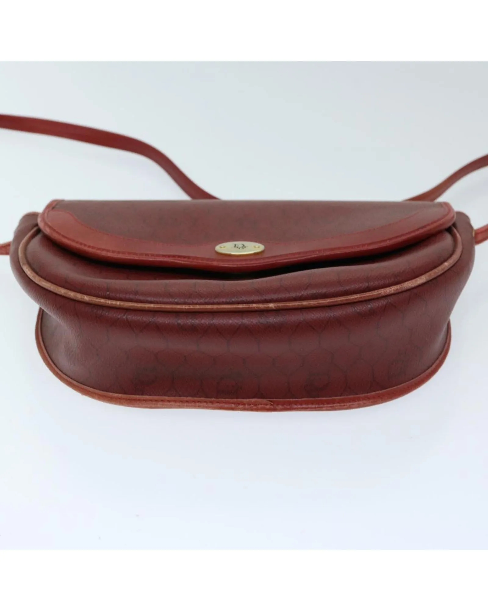 Honeycomb Canvas Red Shoulder Bag by Christian Dior