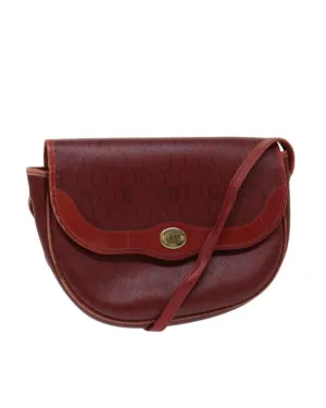 Honeycomb Canvas Red Shoulder Bag by Christian Dior