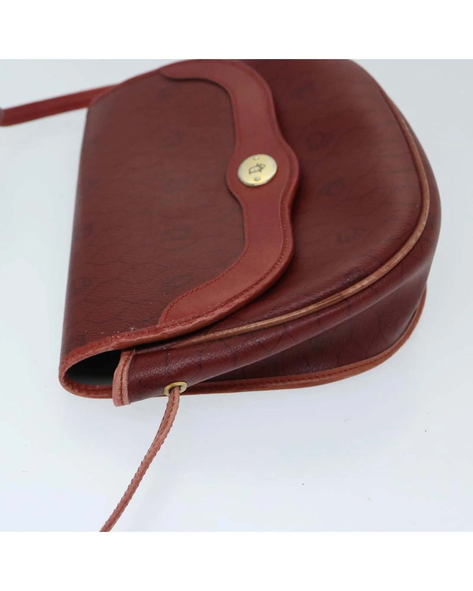 Honeycomb Canvas Red Shoulder Bag by Christian Dior