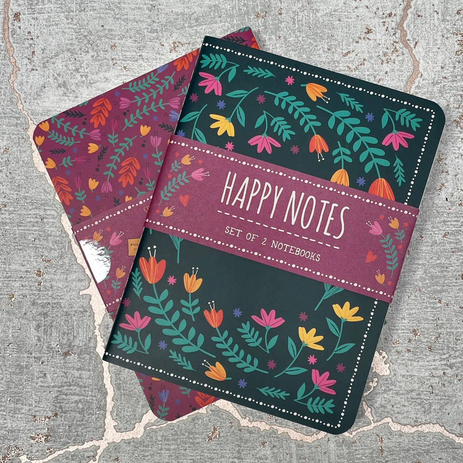 Live Happy Notebooks - Set of 2