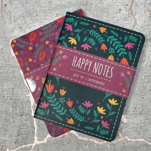 Live Happy Notebooks - Set of 2