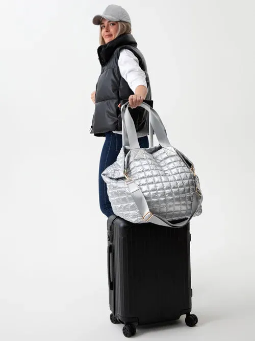 Logan Travel Tote - Silver