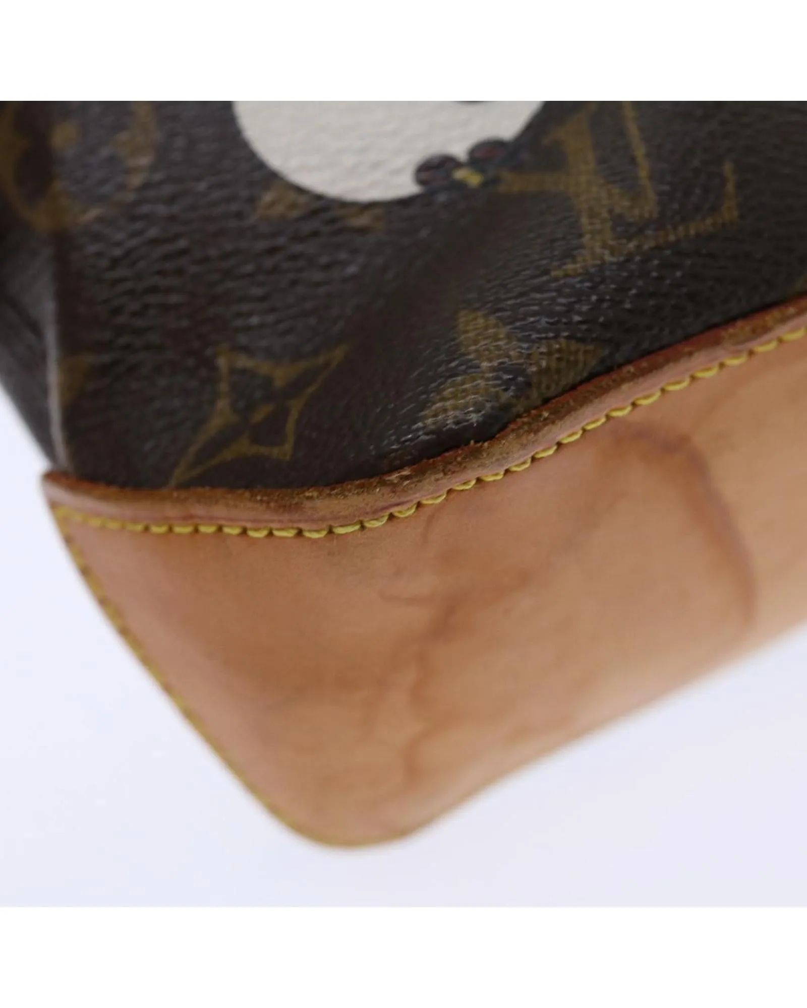 Monogram Canvas Shoulder Bag with Panda Trotteur Design